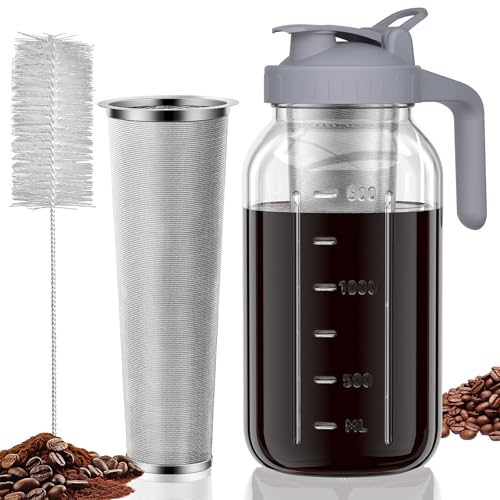 JunVpic Cold Brew Coffee Maker - 64oz Glass Pitcher