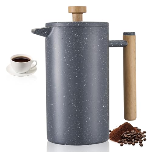 VEVOR French Press 34oz Stainless Steel Coffee Maker