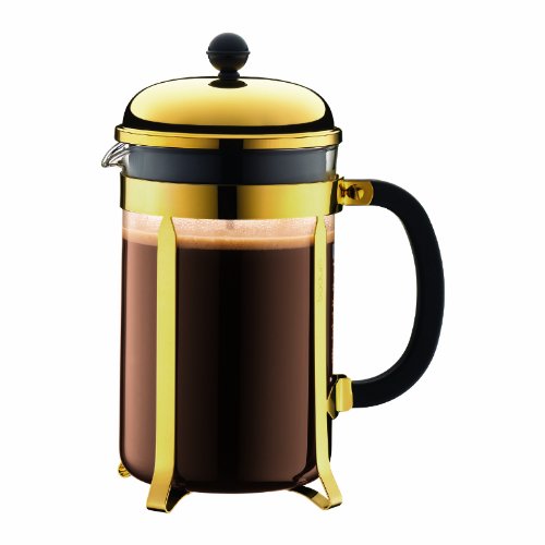 BODUM Chambord French Press Coffee Maker 12 Cup Gold