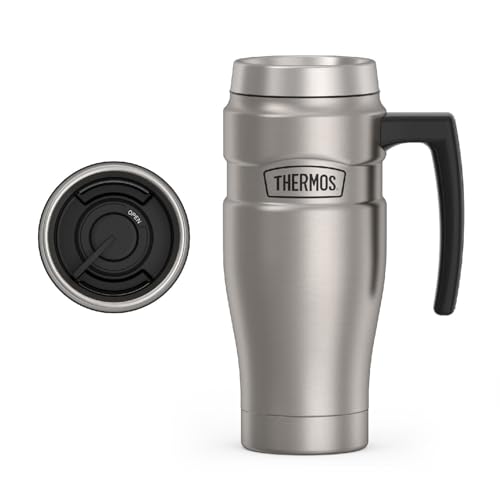 THERMOS Stainless King 16oz Travel Mug with Handle