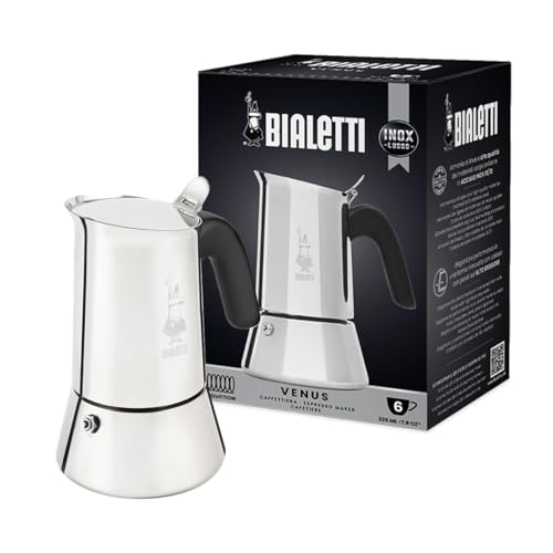 Bialetti Venus Induction Stovetop Coffee Maker - 6 Cup Stainless Steel
