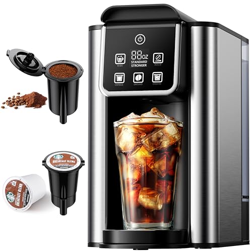KIDISLE Hot & Iced Coffee Maker Single Serve K-Cup Machine