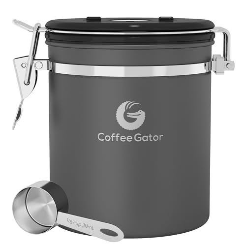 Coffee Gator Stainless Steel Coffee Canister - 16oz