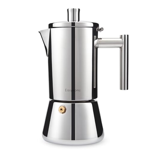 Easyworkz Diego 6-Cup Moka Pot Stovetop Espresso Maker