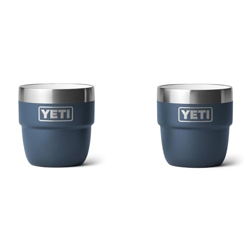 YETI Rambler 4oz Stackable Espresso Cups Navy 2-Pack