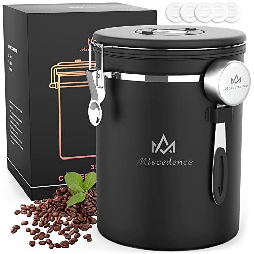 Miscedence 35oz Coffee Storage Canister with Date Tracker