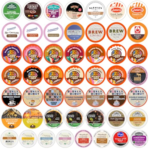 Crazy Cups K-Cup Variety Pack - 50 Different Flavors