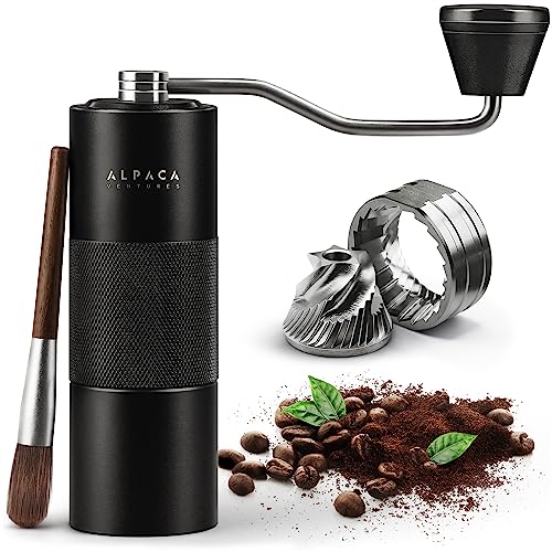 Alpaca Ventures Manual Conical Burr Coffee Grinder