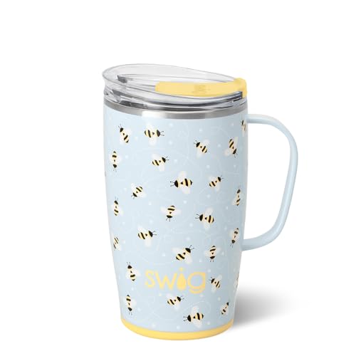 Swig Life 18oz Busy Bee Travel Mug with Handle