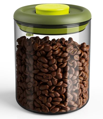 iKoffy Airtight Coffee Storage Canister with CO2 Valve