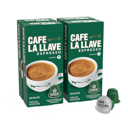 Cafe La Llave Nespresso Dark Roast Pods 40 Count