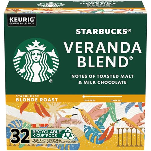 Starbucks Veranda Blend K-Cups Light Roast (32 Count)