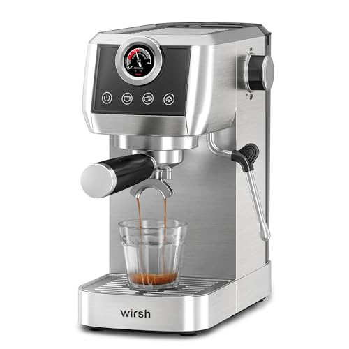 Wirsh 20 Bar Espresso Machine with Touch Screen & Steam Wand