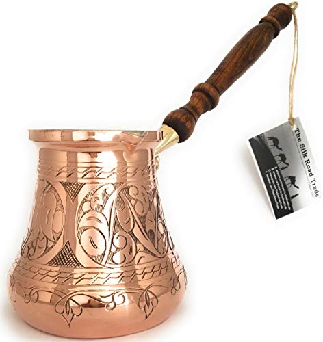 Silk Road Trade Copper Turkish Coffee Pot XXL 28oz