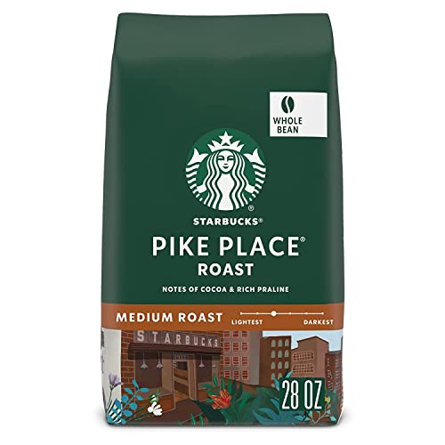 Starbucks Pike Place Medium Roast Whole Bean Coffee 28oz