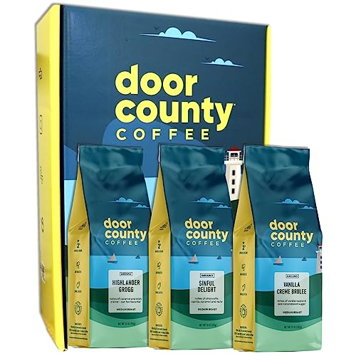 Door County Coffee Flavored Coffee Gift Set 3-Pack