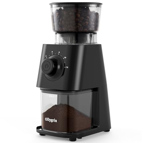 Ollygrin Electric Burr Coffee Grinder 30 Settings