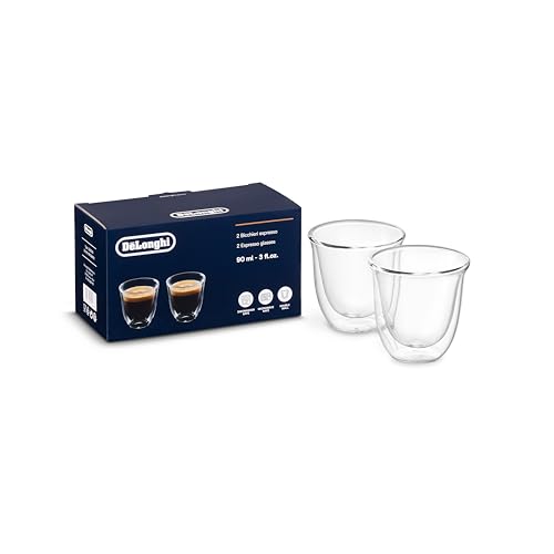 De'Longhi Double Wall Espresso Glasses Set of 2