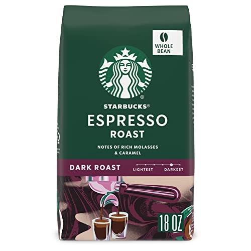 Starbucks Espresso Roast Dark Whole Bean Coffee 18oz