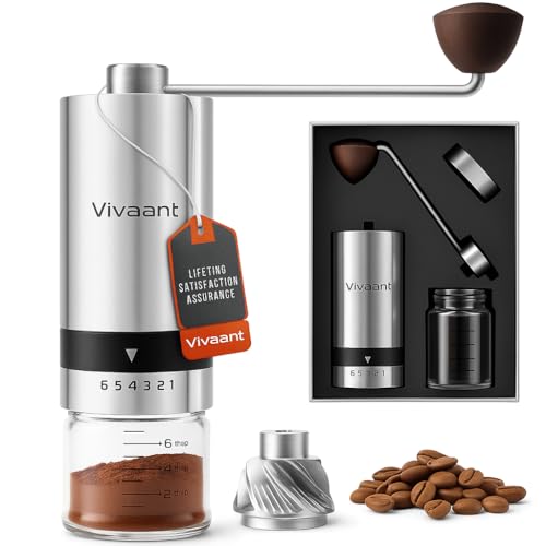 Vivaant Manual Coffee Grinder with Conical Burr (32g)