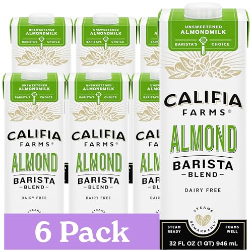 Califia Farms Unsweetened Almond Barista Blend 6-Pack