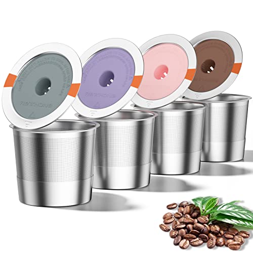 RETHONE Reusable K-Cup Coffee Pods 4 Pack Stainless