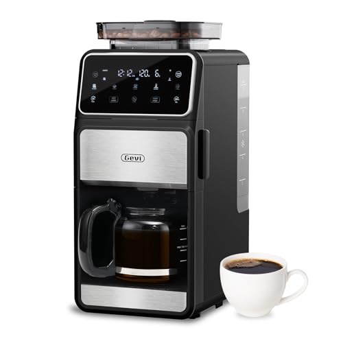 Gevi 10-Cup Grind & Brew Coffee Maker with Touchscreen