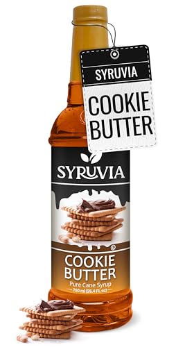 Syruvia Cookie Butter Coffee Syrup 25.4 fl oz