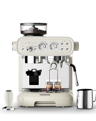 Hanrose Espresso Machine with Built-in Grinder