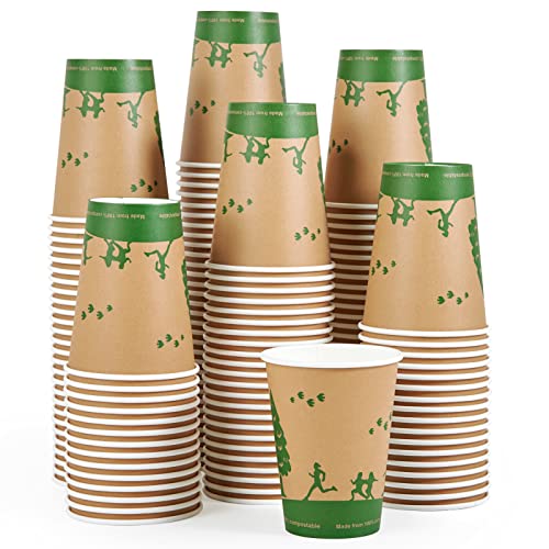 ECOLipak 12oz Compostable Paper Cups (240 Count)