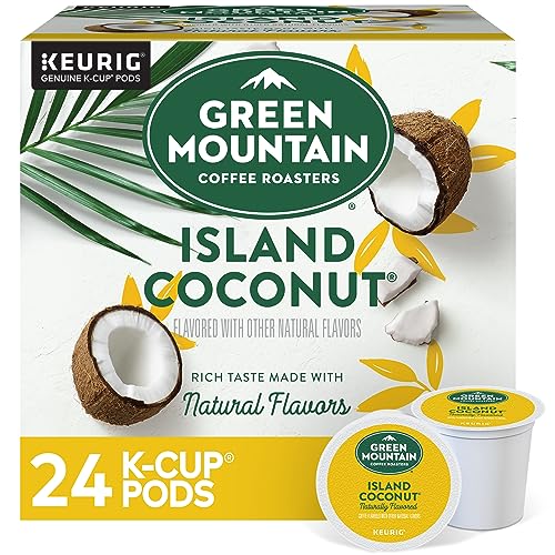 Green Mountain Island Coconut Light Roast Coffee K-Cups, 24 Count