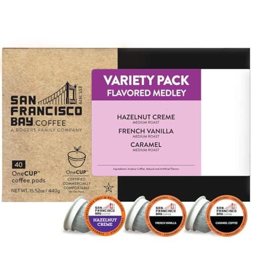 San Francisco Bay Flavored Coffee Pods Variety Pack 40ct