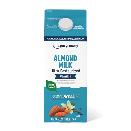 Amazon Grocery Vanilla Almond Milk - Half Gallon