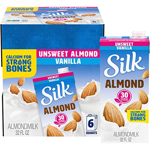 Silk Unsweetened Vanilla Almond Milk 6-Pack