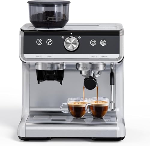Takywep Semi-Automatic Espresso Machine w/ Grinder