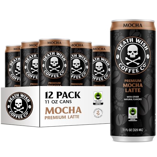Death Wish Coffee Mocha Latte Cold Brew - Ready to Drink