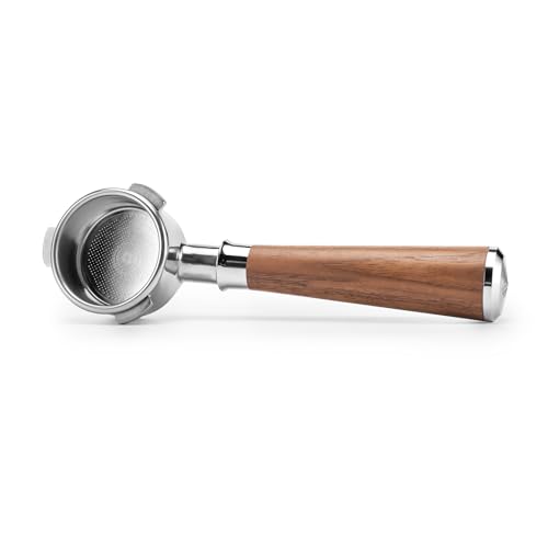 CrossCreek 54mm Bottomless Portafilter with Walnut Handle