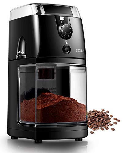 Secura Electric Burr Coffee Grinder - 17 Grind Settings