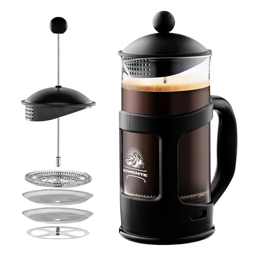 OVENTE French Press Coffee Maker 12 oz Glass