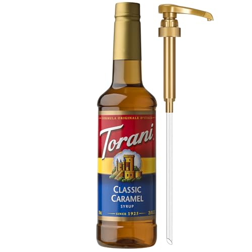 Torani Classic Caramel Coffee Syrup 25.4oz w/ Pump