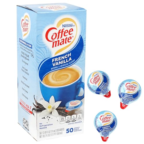 Hampton French Vanilla Coffee Creamer Singles 50-Pack