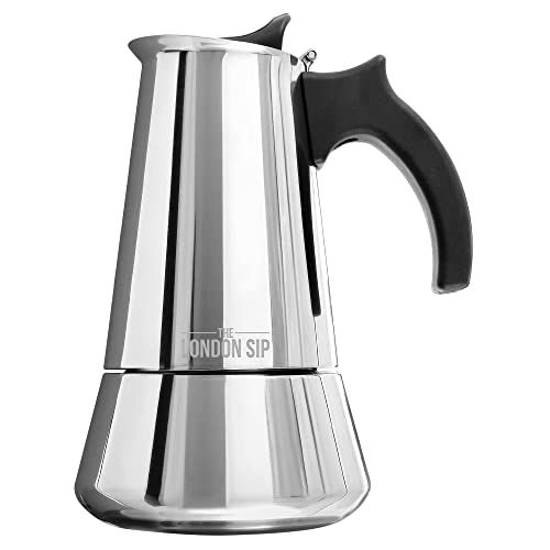 London Sip Stainless Steel Moka Pot 3-Cup Espresso Maker