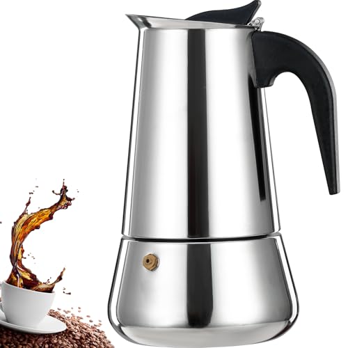 DITOSH 9-Cup Stainless Steel Moka Pot Stovetop Espresso