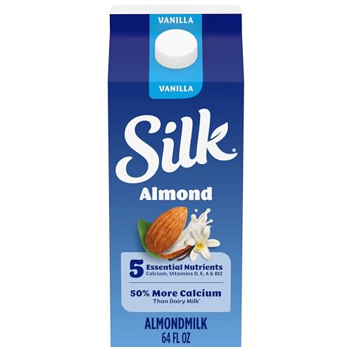 Silk Vanilla Almond Milk 64oz - Dairy Free Plant Milk