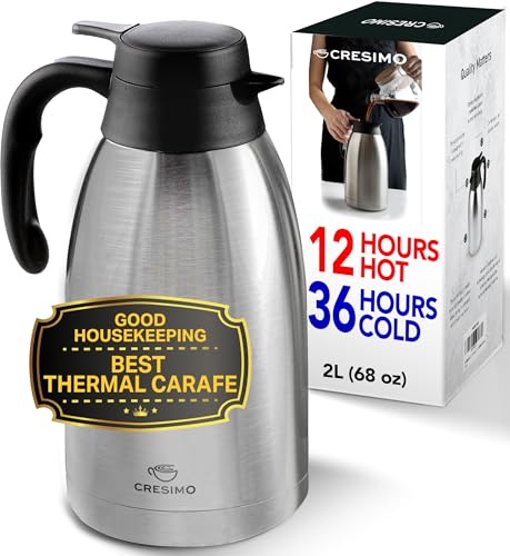 CRESIMO Thermal Coffee Carafe 68oz Stainless Steel