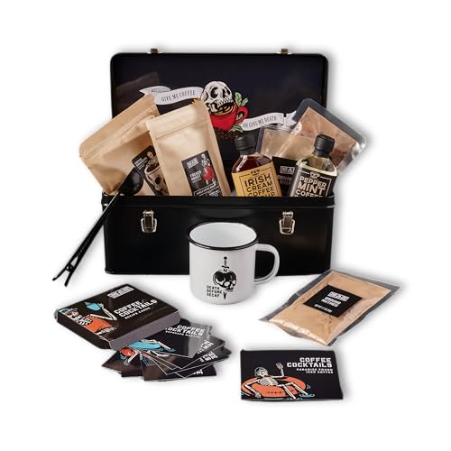 Man Crates Coffee Bar Gift Set with Mug & Recipe Cards