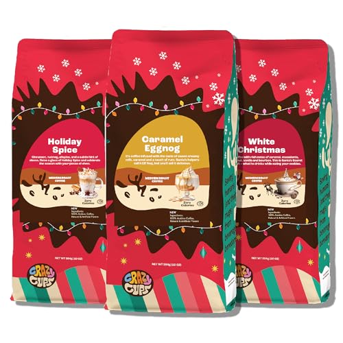 Crazy Cups Holiday Ground Coffee 3-Pack Variety