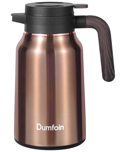 Dumfoin 51oz Stainless Steel Thermal Coffee Carafe Gold