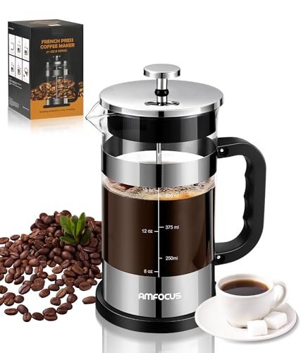 AMFOCUS French Press Coffee Maker 21oz Glass
