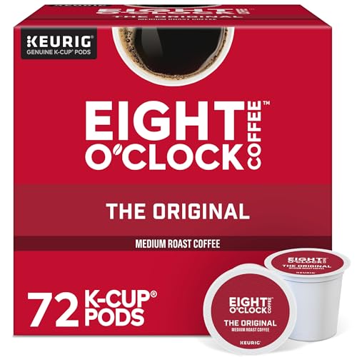 Eight O'Clock Coffee Original Medium Roast K-Cup Pods, 72 Count